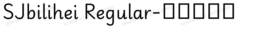 SJbilihei Regular字体转换